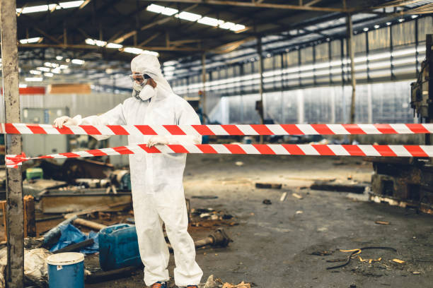 Professional Biohazard technician working in Foristell, MO